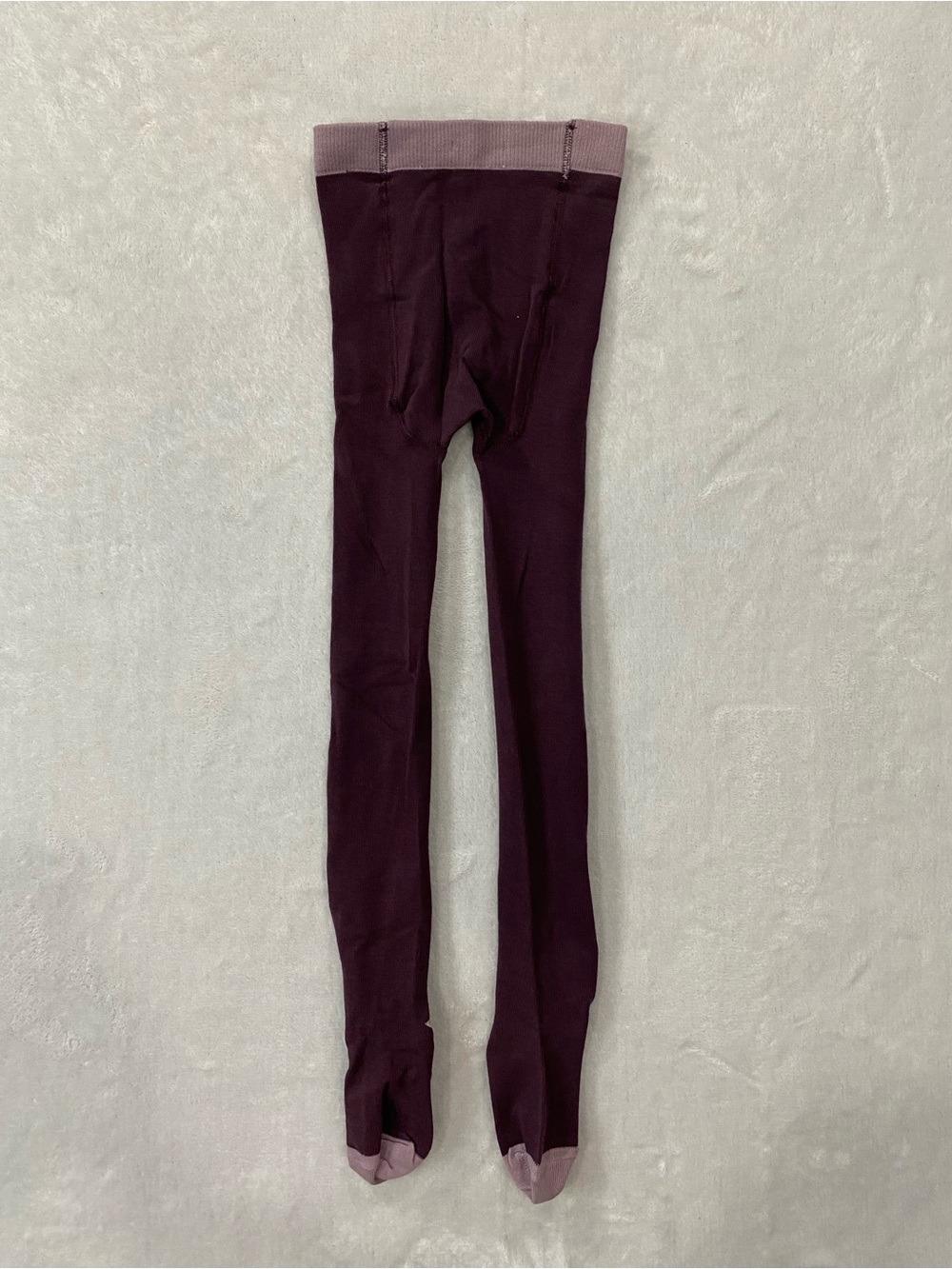 Kids Burgundy Tights with Contrast Waistband